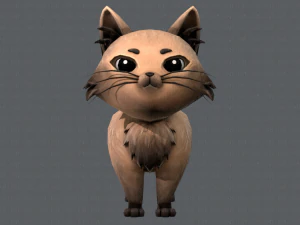 cat cartoon v02 3D Model
