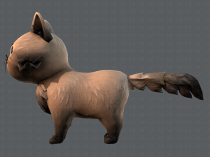 cat cartoon v02 3D Модель