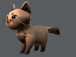 cat cartoon v02 3D Модель
