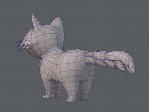 cat cartoon v02 3D Модель