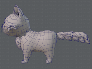cat cartoon v02 3D Модель