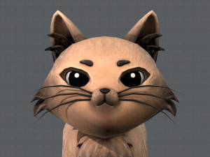 cat cartoon v02 3D Модель