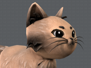 cat cartoon v02 3D Модель
