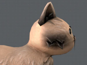 cat cartoon v02 3D Model