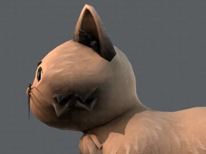 cat cartoon v02 3D Model