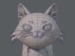 cat cartoon v02 3D Модель