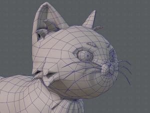 cat cartoon v02 3D Модель