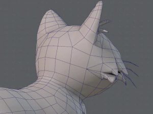 cat cartoon v02 3D Model