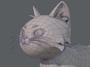 cat cartoon v02 3D Model