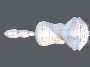 cat cartoon v02 3D Model