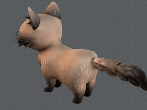 cat cartoon v02 3D Модель