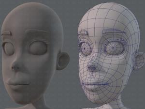 base mesh woman 04 3D Model