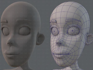 base mesh woman 04 3D Model