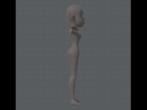 base mesh woman 04 3D Model