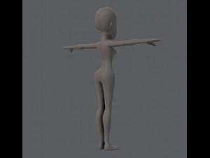 base mesh woman 04 3D Model