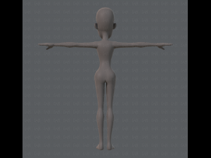 base mesh woman 04 3D Model