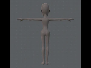 base mesh woman 04 3D Model