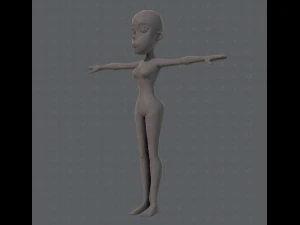 base mesh woman 04 3D Model