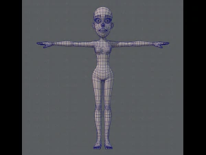 base mesh woman 04 3D Model