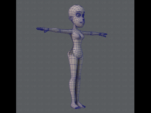 base mesh woman 04 3D Model
