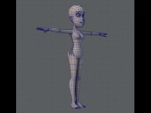base mesh woman 04 3D Model