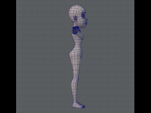 base mesh woman 04 3D Model