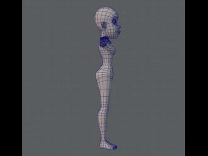 base mesh woman 04 3D Model