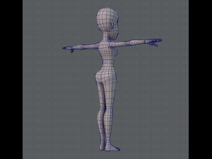 base mesh woman 04 3D Model