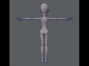 base mesh woman 04 3D Model