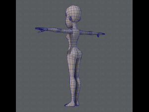 base mesh woman 04 3D Model