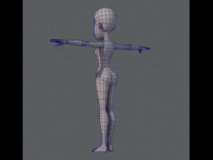 base mesh woman 04 3D Model