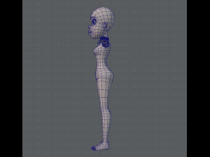 base mesh woman 04 3D Model