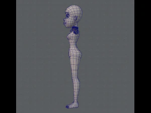 base mesh woman 04 3D Model