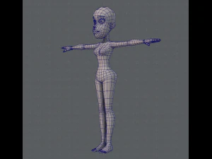 base mesh woman 04 3D Model