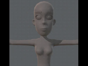 base mesh woman 04 3D Model