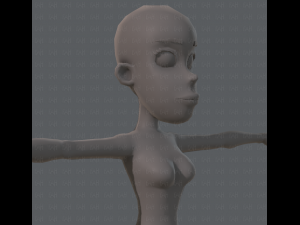 base mesh woman 04 3D Model