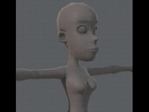 base mesh woman 04 3D Model