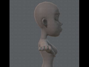 base mesh woman 04 3D Model