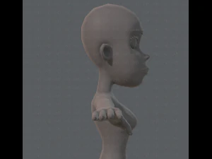 base mesh woman 04 3D Model
