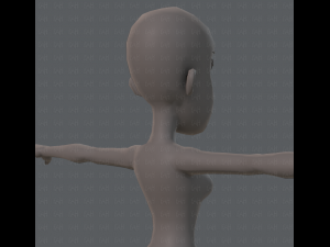base mesh woman 04 3D Model