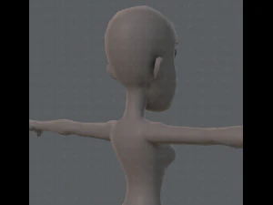 base mesh woman 04 3D Model