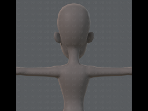base mesh woman 04 3D Model