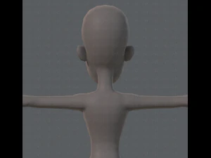 base mesh woman 04 3D Model