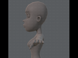 base mesh woman 04 3D Model