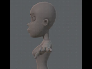 base mesh woman 04 3D Model