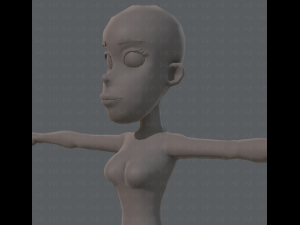 base mesh woman 04 3D Model