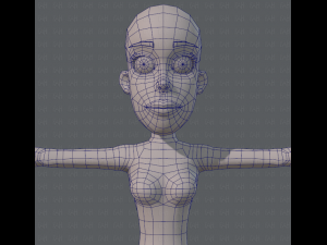 base mesh woman 04 3D Model
