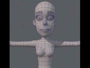 base mesh woman 04 3D Model