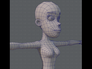 base mesh woman 04 3D Model