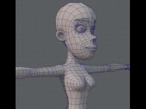 base mesh woman 04 3D Model